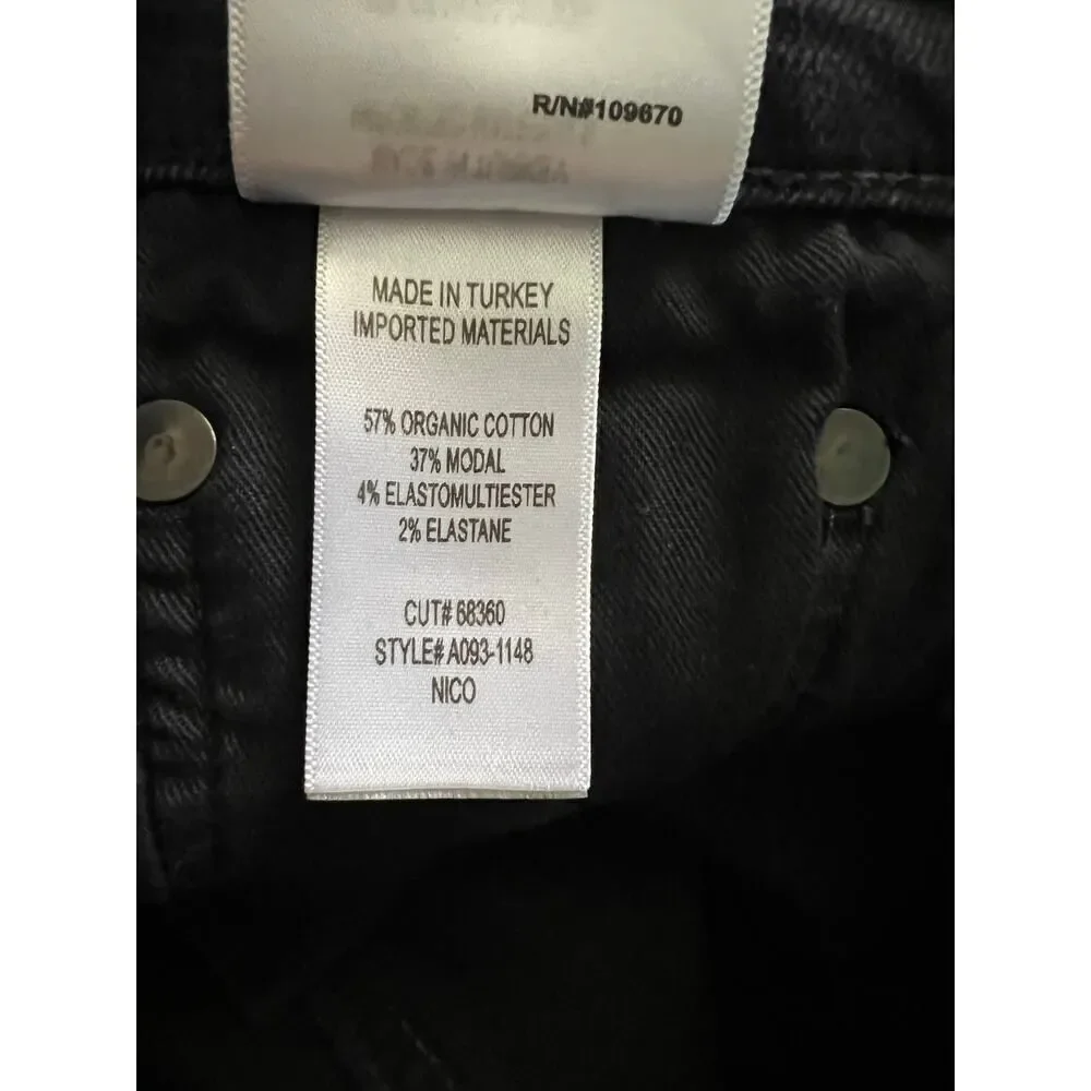 AGOLDE NICO BLACK JEANS cut 68360 nico black style A093-1148 size 28